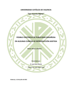Posible existencia de publicidad engañosa en algunas clínicas de
