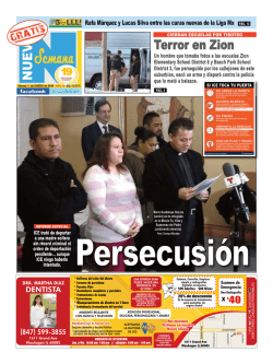 Terror en Zion - lanuevasemana.com