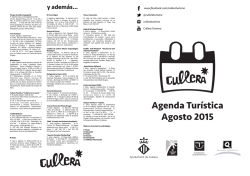 AGENDA TURISTICA - Cullera Turismo