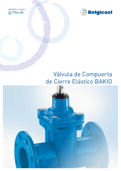 Válvula de Compuerta de Cierre Elástico BAKIO