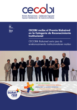 CECOBI recibe el Premio Bizkaired en la Categoría de