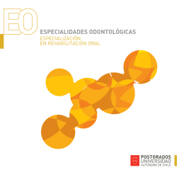 REHABILITACIÓN ORAL - Postgrados