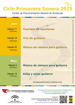 Más información - Centro de Documentación Musical de Andalucía