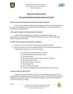 Sobre la Beca de Alimentación de Educación Superior