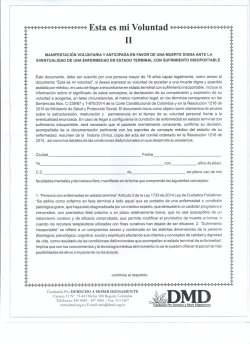 Documento "Esta es mi voluntad II"