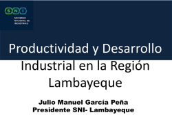 PANEL 1: Manuel García Peña, Presidente SNI – Lambayeque