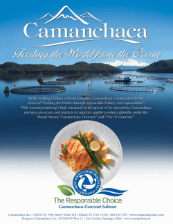 39 Camanchaca Inc. • 7200 N.W. 19th Street • Suite 410 • Miami, FL