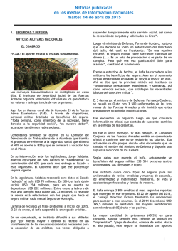 EL COMERCIO - Ejército Ecuatoriano