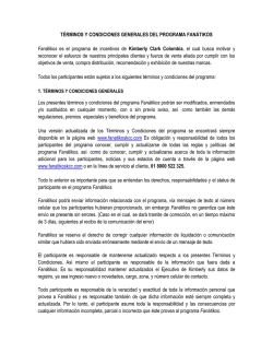 TÉRMINOS Y CONDICIONES GENERALES DEL PROGRAMA