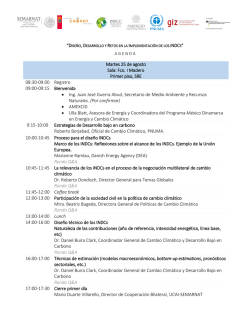 Agenda of the Workshop