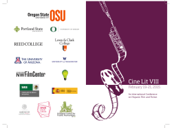 II Cine Lit VIII II - Lewis & Clark College