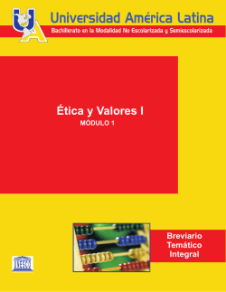 ética y valores i - Universidad America Latina