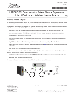 LATITUDE™ Communicator Patient Manual