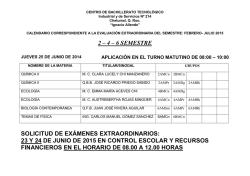 2 – 4 – 6 semestre solicitud de exámenes extraordinarios