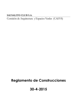 Sausalito Reglamento de construcción-2015