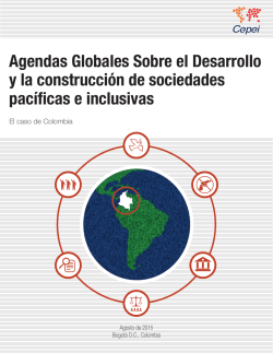 Agendas Globales Sobre el Desarrollo y la construcción de