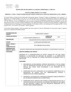 SECRETARÍA DE DESARROLLO AGRARIO, TERRITORIAL Y