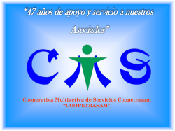 Diapositiva 1 - Coopetrasam l Cooperativa Multiactiva de Servicios