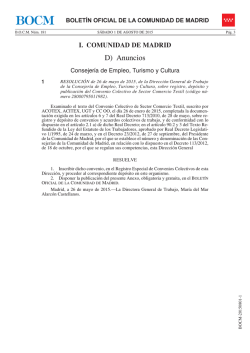 Convenio Colectivo del Comercio Textil