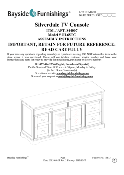 Silverdale TV Console ITM. / ART. 844007 Model # SIL65TC