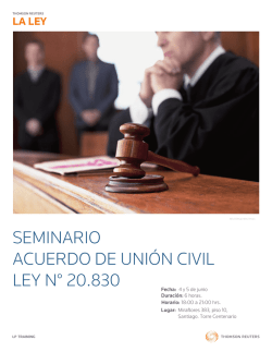 seminario acuerdo de unión civil ley n° 20.830
