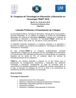 XI Congreso de Tecnología en Educación y