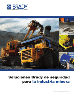 Soluciones Brady de seguridad para la industria minera
