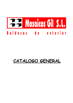 CATALOGO GENERAL - mosaicos gil, sl