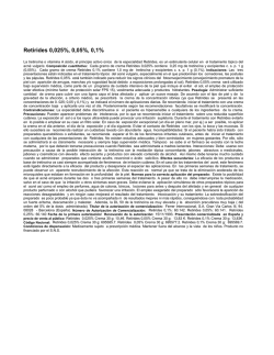 Retirides 0,025%, 0,05%, 0,1%