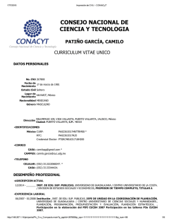 CONSEJO NACIONAL DE CIENCIA Y TECNOLOGIA