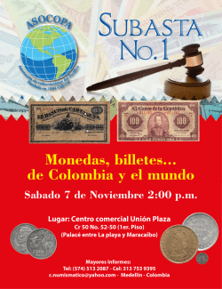 Monedas, billetes... de Colombia y el mundo