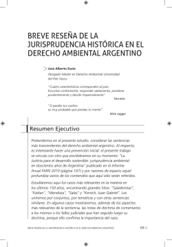 breve reseña de la jurisprudencia histórica en el derecho