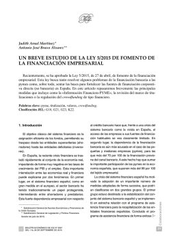 2 Un breve estudio de la Ley 5/2015 de fomento de la