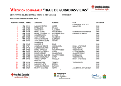 VIEDICIÓN SOLIDATARIA “TRAIL DE GURADIAS VIEJAS”