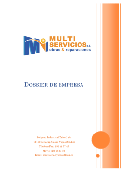 DOSSIER DE EMPRESA - Grupo Multiservicios