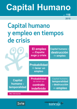 Capital humano y empleo en tiempos de crisis