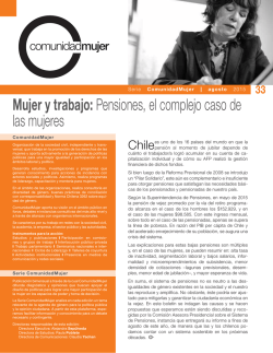 Mujer y trabajo: Pensiones, el complejo caso de