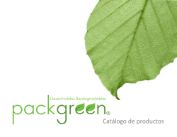 Catálogo de productos - Desechables Biodegradables