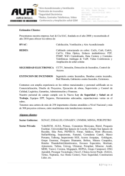 Carta de Presentación - Camaras de Seguridad, Alarmas, Deteccion