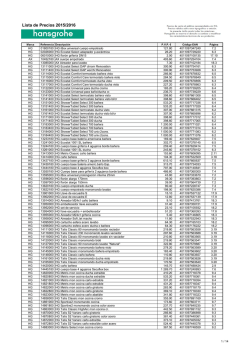 Lista de Precios 2015/2016