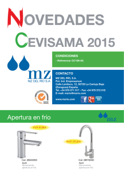 Novedades MZ - Cevisama 2015