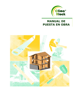MANUAL DE PUESTA EN OBRA