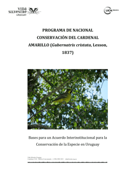 Programa Nacional para la Conservación del Cardenal Amarillo