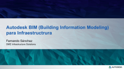 Autodesk BIM (Building Information Modeling) para Infraestructrura