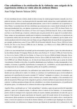 Cine colombiano o la estetización de la violencia: una exégesis de