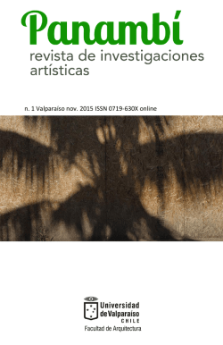 Panamb&iacute; 01 nov 2015 - Revista de Investigaciones Art&iacute;sticas