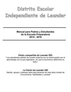 Manual para Padres y Estudiantes de la Escuela