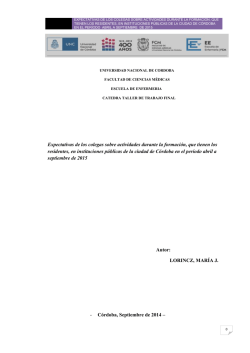 Expectativas de los colegas sobre actividades durante la formación