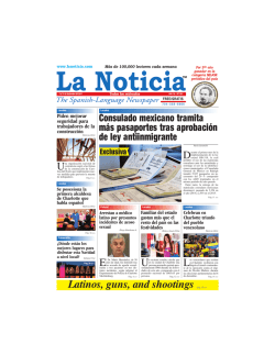 Latinos, guns, and shootings pág. 18 >> - La Noticia