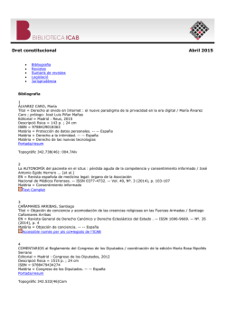 Dret constitucional Abril 2015